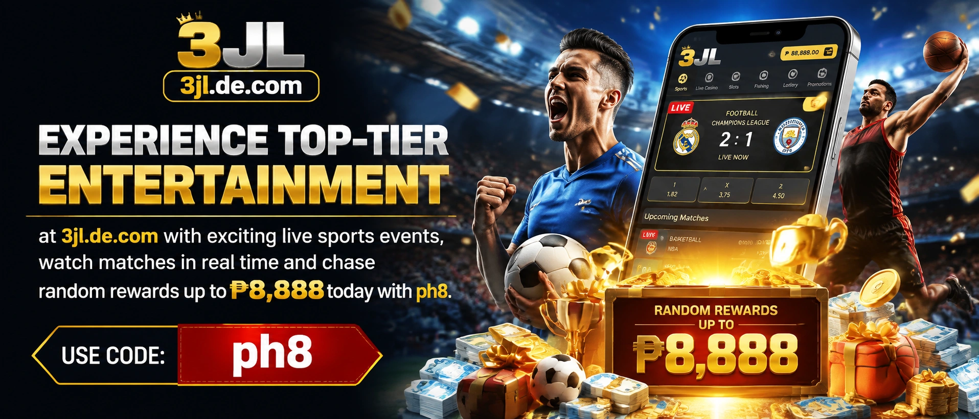 3JL casino homepage visual 1
